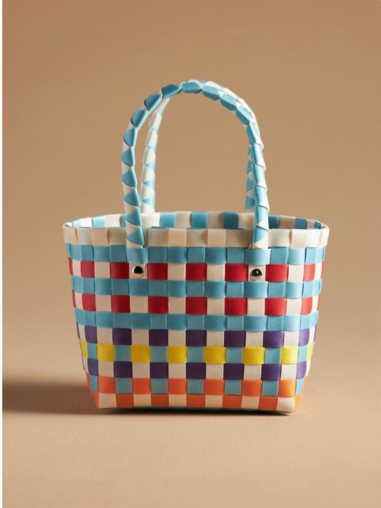 Anthropologie Handbags - Anthropolgie Mini Woven Basket Tote